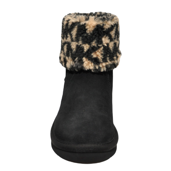 Michael Kors JULIA Faux Suede/Shearling Ankle Boot Bootie Black 5 Nib - Picture 5 of 7